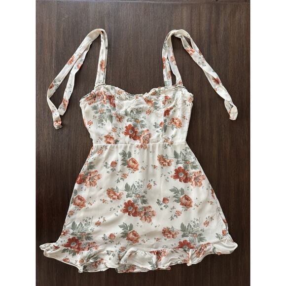 Reformation Floral Christine Dress XSmall Georgette Romantic Corset - Picture 4 of 12